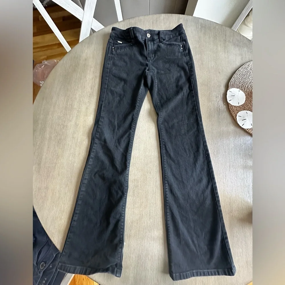 White House Black Market Flare Black Jeans